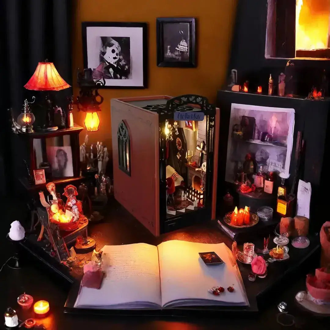 The Dark Gate DIY Book Nook Kit Model to assemble