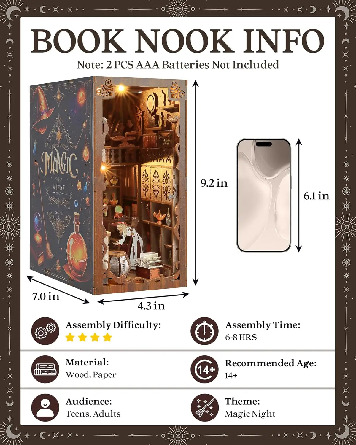 Magic Night DIY Book Nook Kit