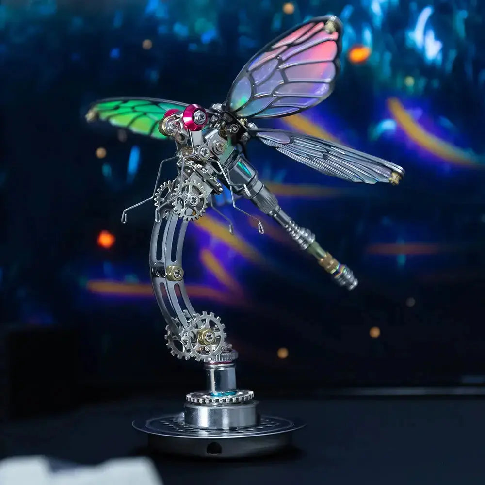 Cyberpunk Dragonfly 3D Metal Puzzle Model to assemble