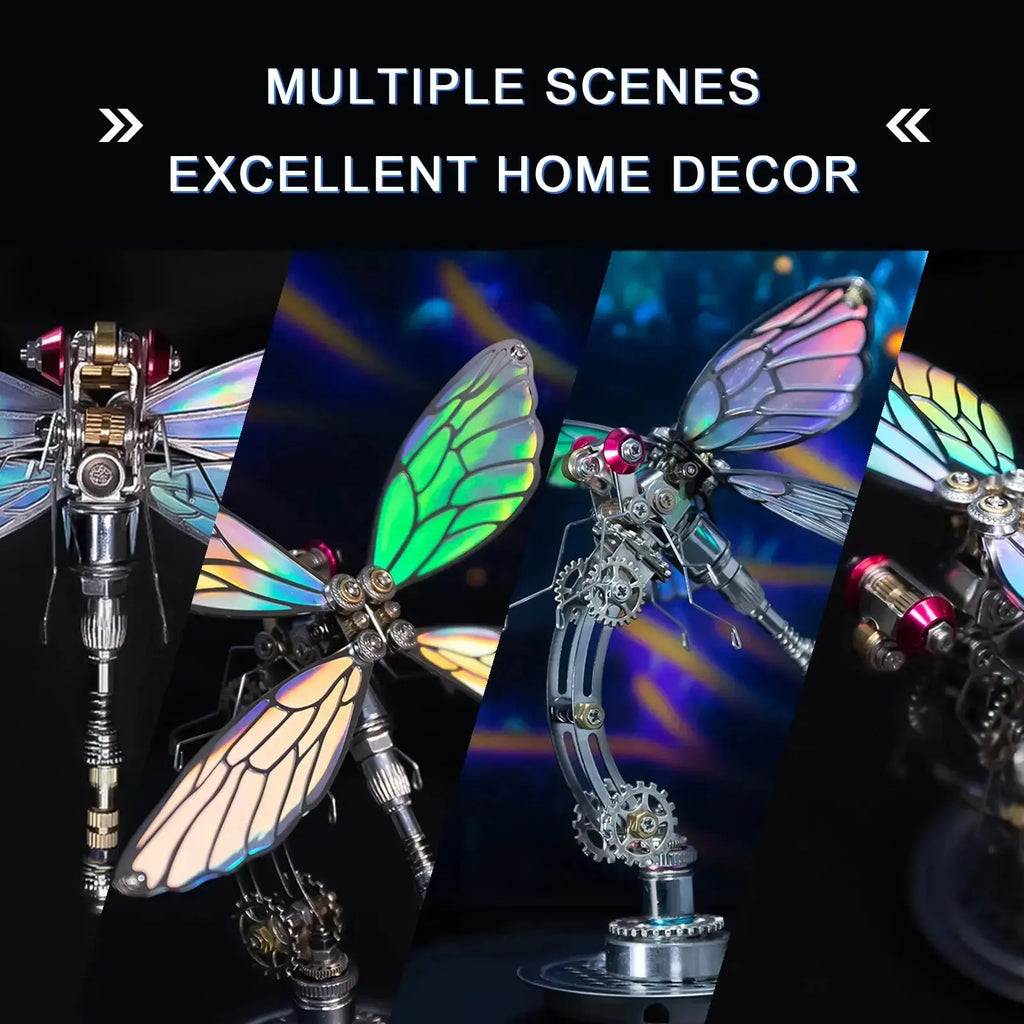 Cyberpunk Dragonfly 3D Metal Puzzle Model to assemble