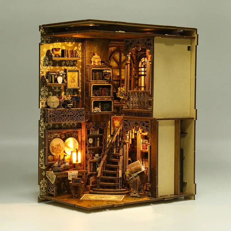 Ancient Book Room DIY Book Nook Model to assemble