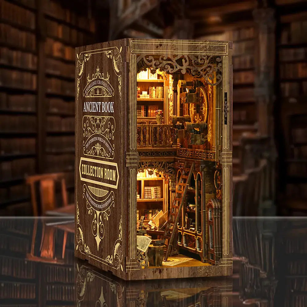 Ancient Book Room DIY Book Nook Model to assemble