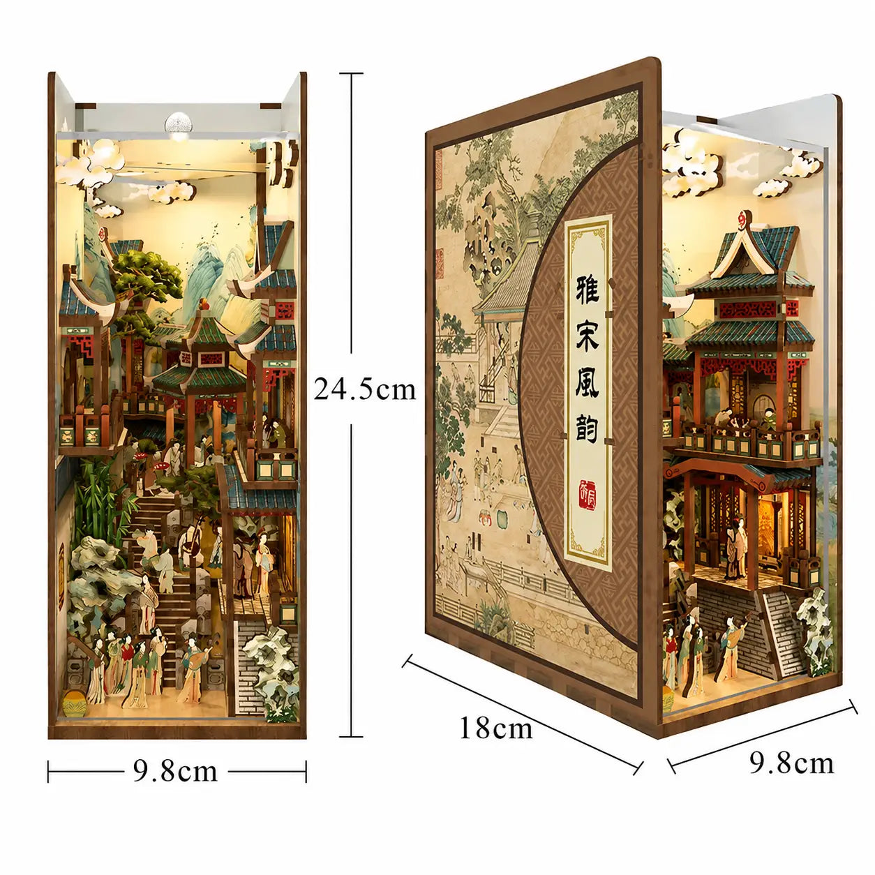 House of Falling Cherry Blossoms and Other Themed Book Nooks
