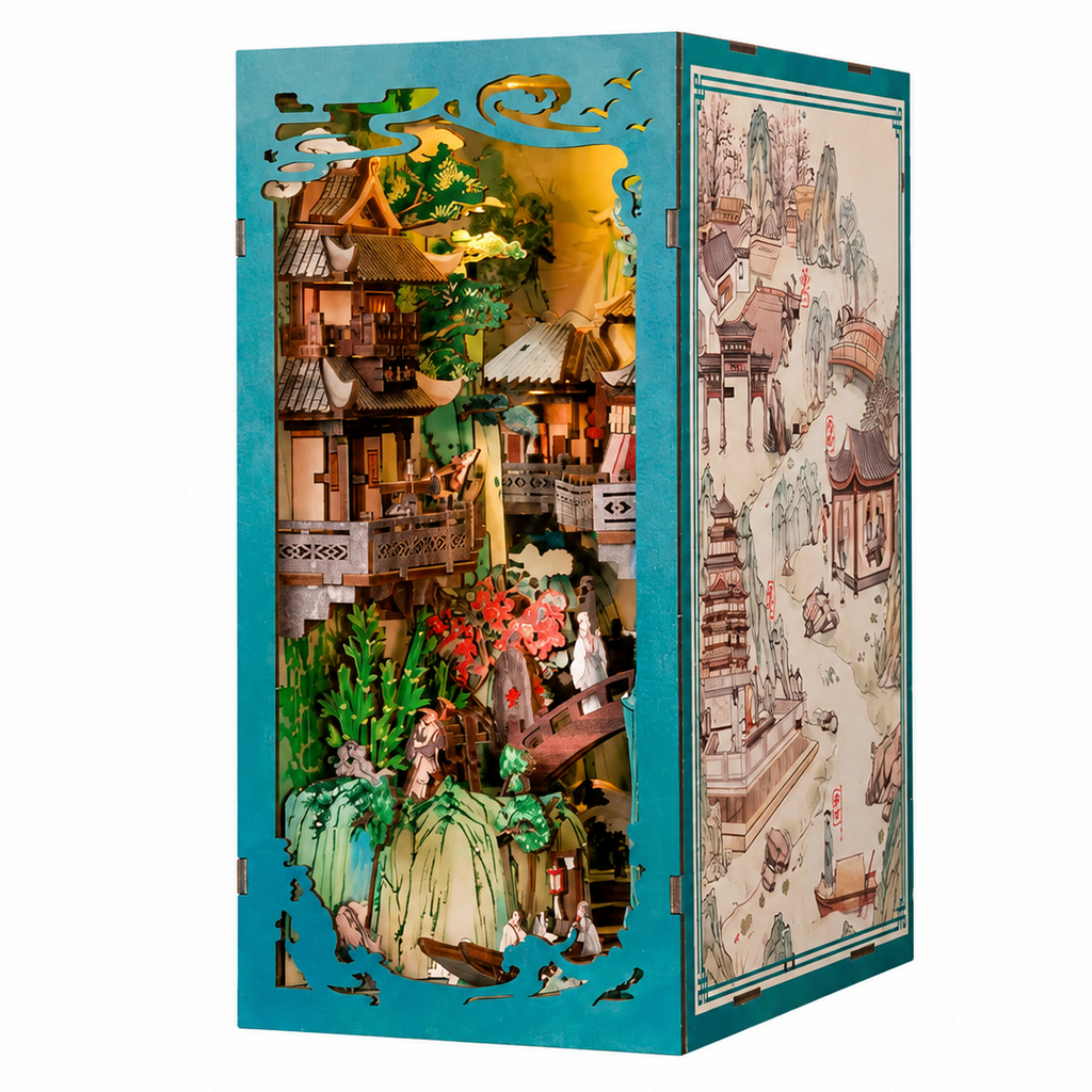Su Dongpo Antiquity Chinese Style Book Nook Model to assemble