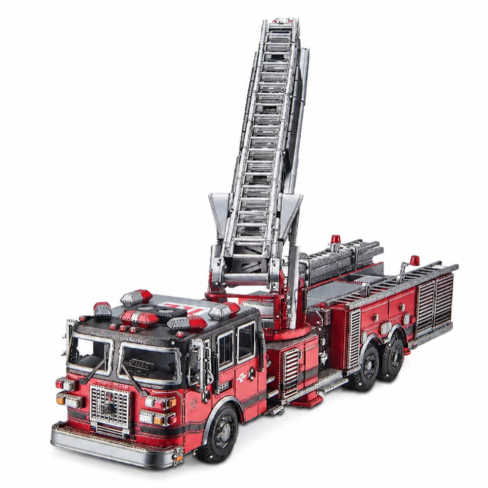 Ladder Fire Truck 3D Metal Model Kit Model to assemble