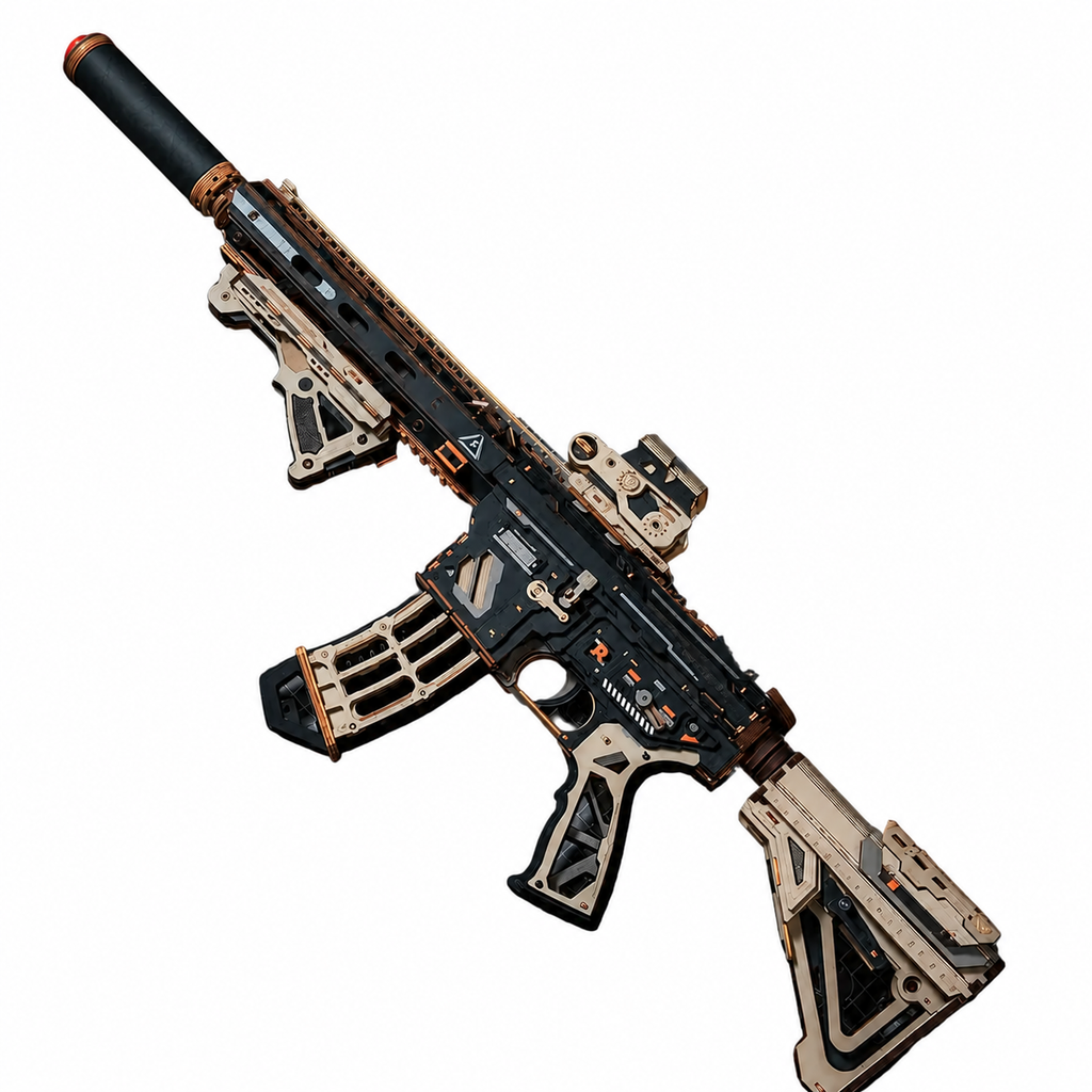M416 Carbine Mechanical Wooden Model Kit Model to assemble