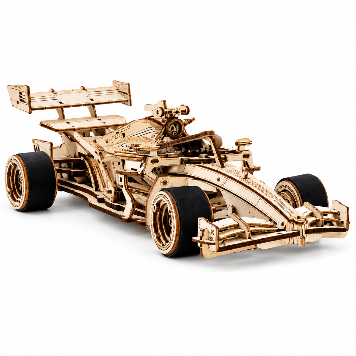F1 Racing Car Mechanical Wooden Model Kit Model to assemble