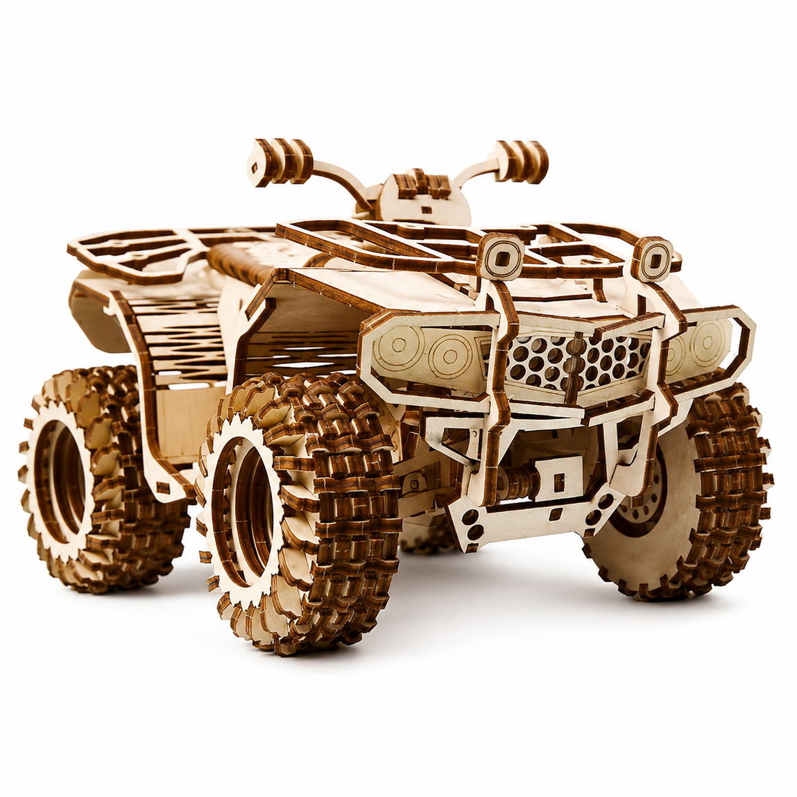 ATV All-Terrain Vehicle Wooden Model Kit to Assemble Model to assemble
