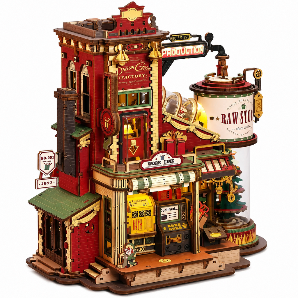 Dream Gift Factory DIY Wooden Music Box Kit Model to assemble