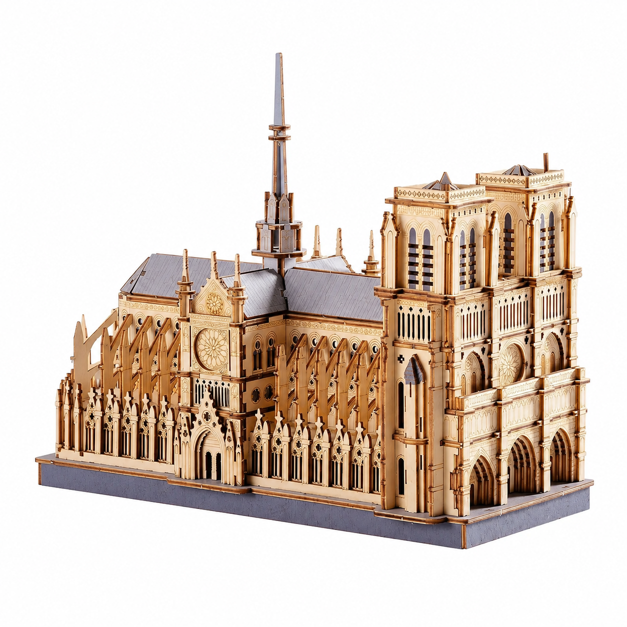 Notre-Dame de Paris Cathedral DIY Wooden Model Kit Model to assemble