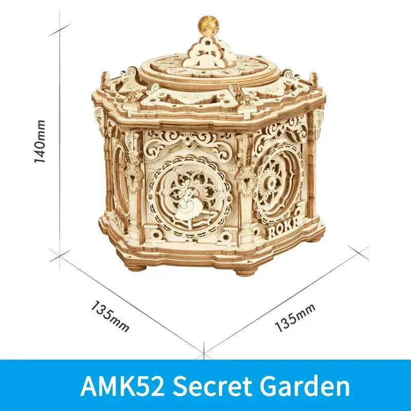 Mechanical Music Box Wooden Model Kit - Model to assemble