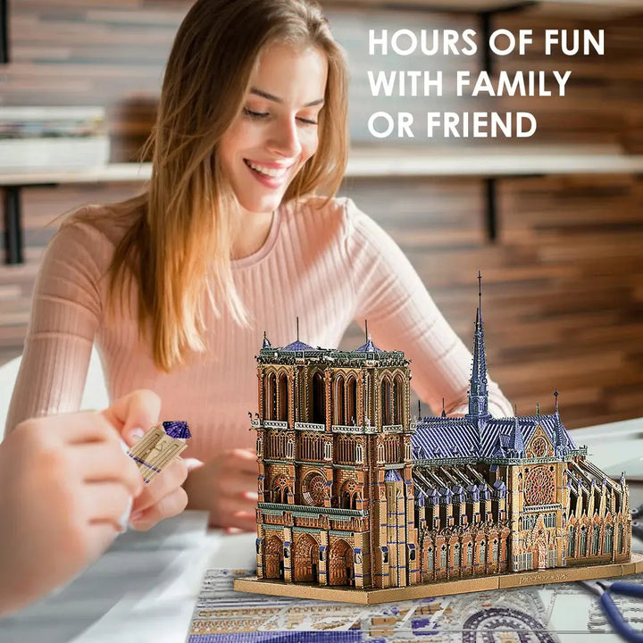 Notre Dame Cathedral Paris Metal Model to assemble