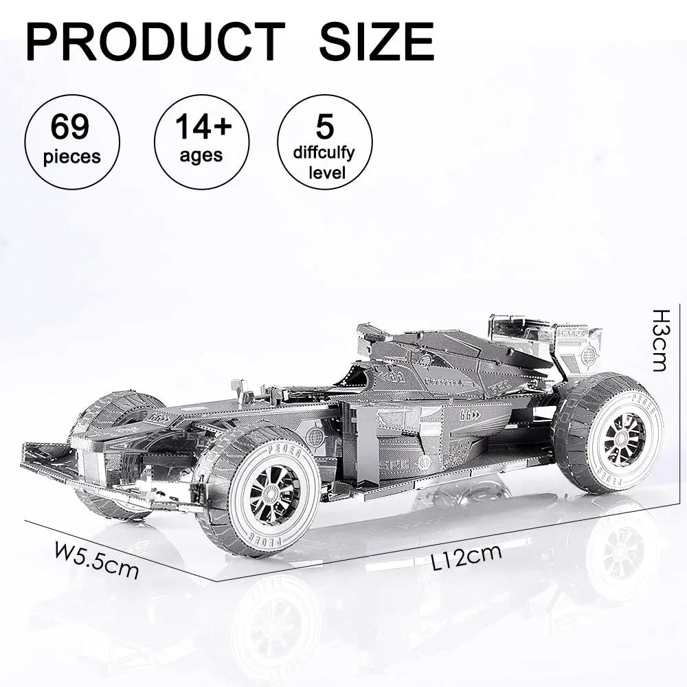 F1 Racing Car 3D Metal Model Kit