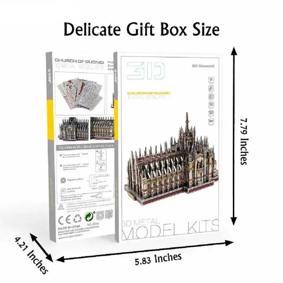 Milan Cathedral Building Metal Model Kit - Model to assemble