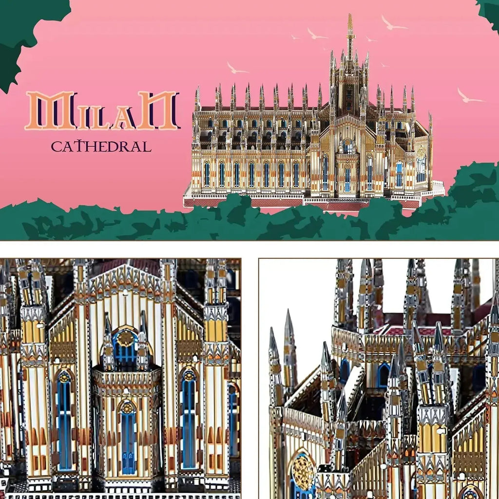 Milan Cathedral Building Metal Model Kit - Model to assemble