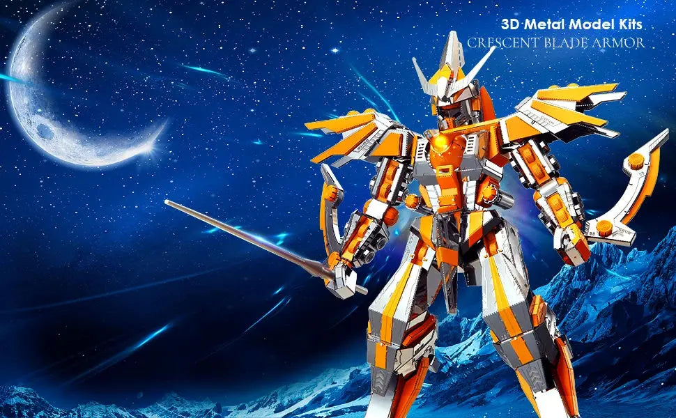 Crescent Blade Armor 3D Metal Puzzle - Model to assemble