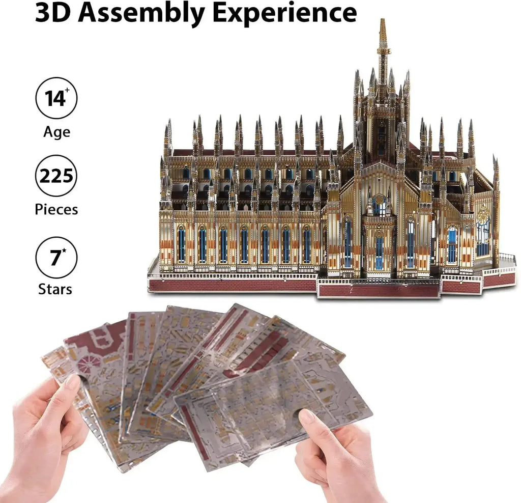 Milan Cathedral Building Metal Model Kit - Model to assemble