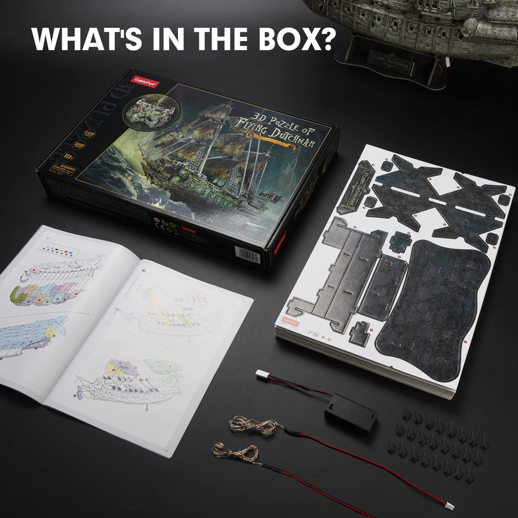 Green LED Flying Dutchman Pirate Ship