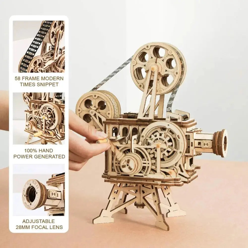 Hand Crank Projector Classic Film Vitascope Model to assemble