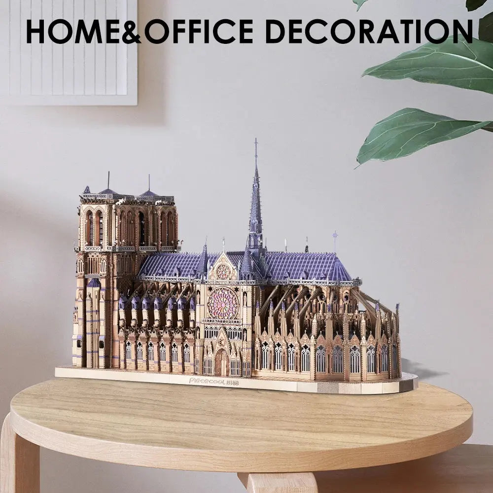 Notre Dame Cathedral Paris Metal Model to assemble