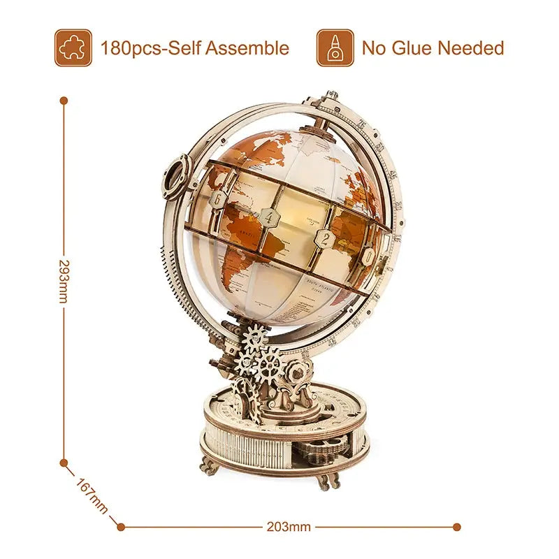 Telescope / planet earth / orrery model Model to assemble