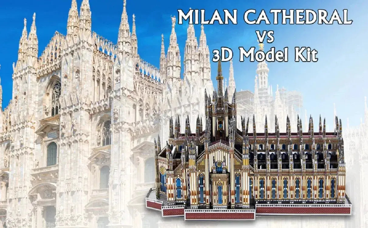 Milan Cathedral Building Metal Model Kit - Model to assemble