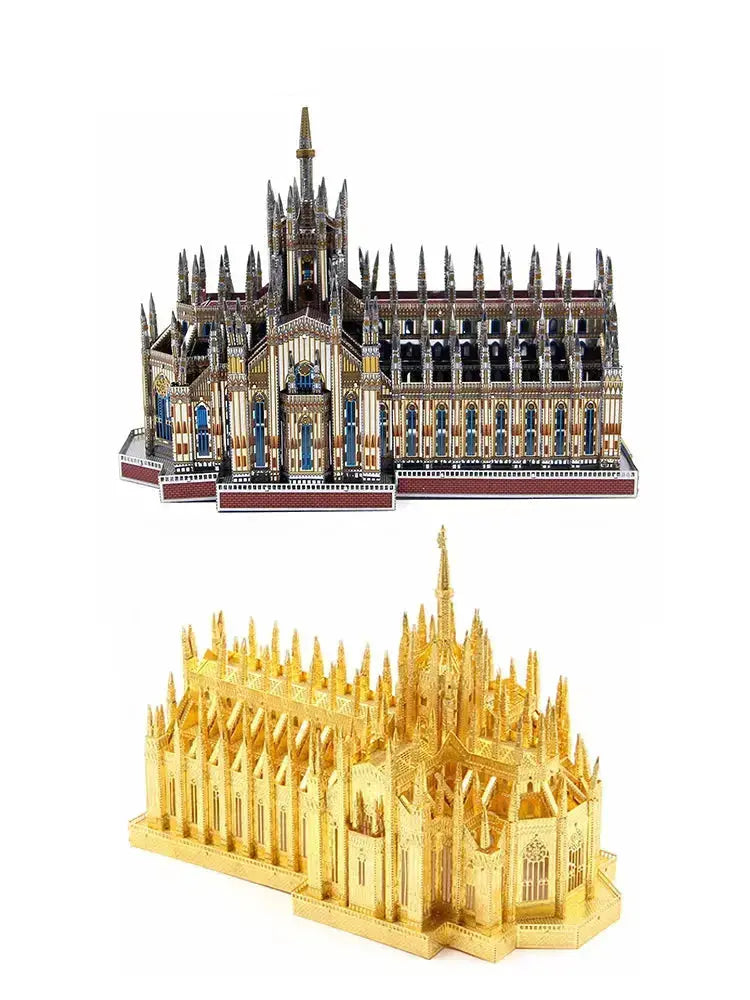 Milan Cathedral Building Metal Model Kit - Model to assemble