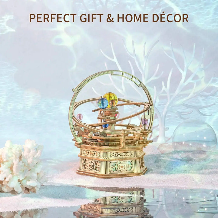Starry Night Rotatable Assembly Music Box Educational - Model to assemble