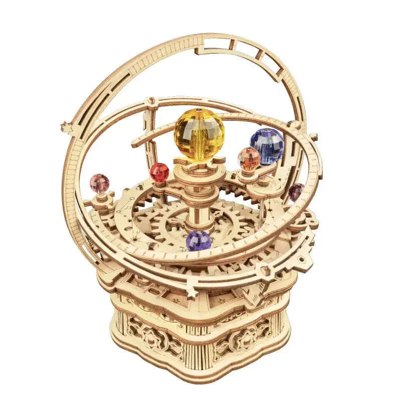 Starry Night Rotatable Assembly Music Box Educational - Model to assemble