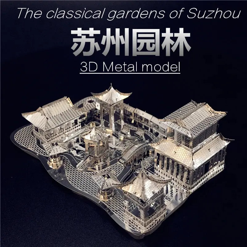3D Metal Puzzle Chinese classical Gardens of Suzhou Building - Model to assemble
