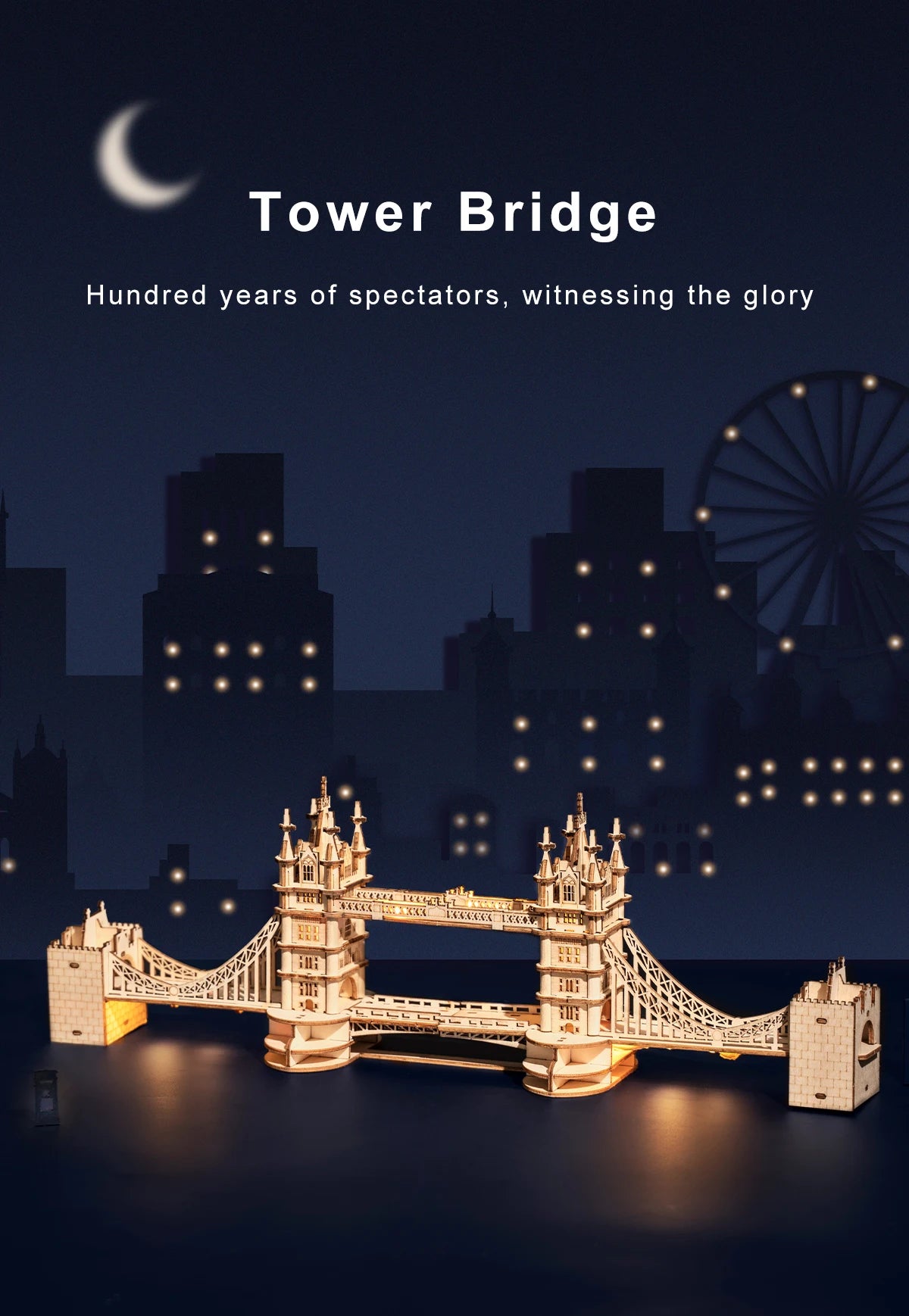 Tower Bridge & Big Ben with light