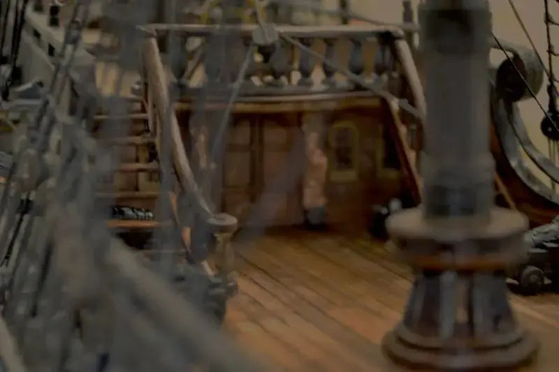 The black Pearl Golden version Metal Model to assemble