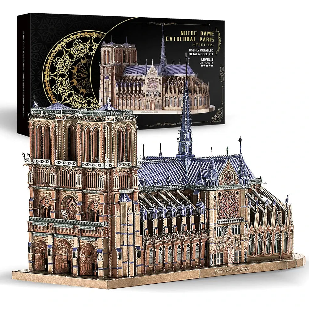 Notre Dame Cathedral Paris Metal Model to assemble