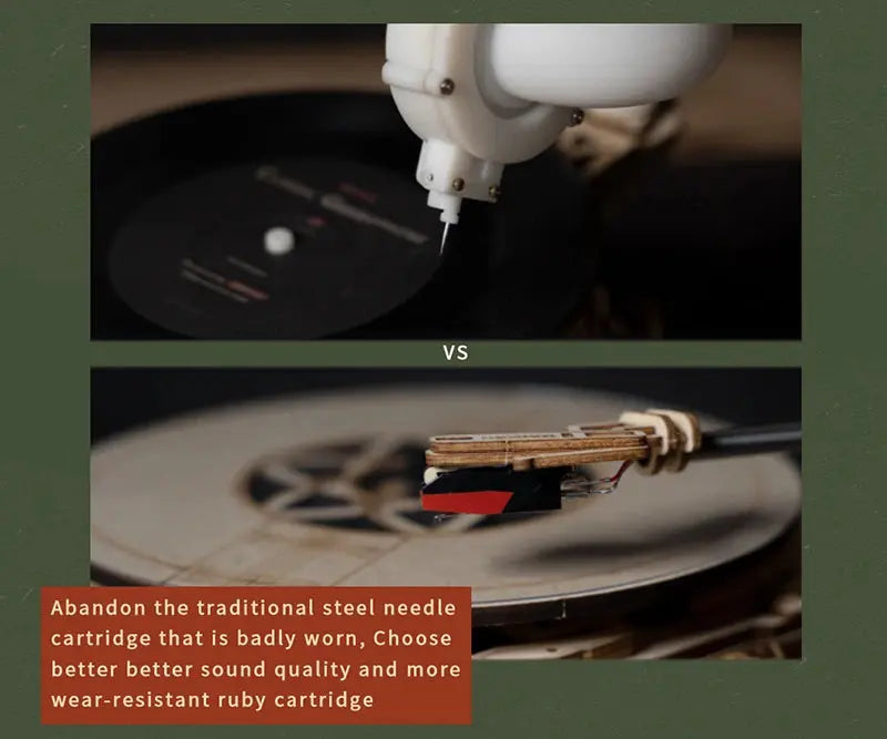 Classic Gramophone Wooden Musical Model Kits - Model to assemble