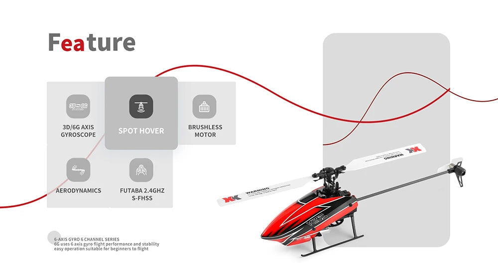 Wltoys XK K110S 6CH 3D 6G System Remote Control Toy Brushless Motor 2.4G RC Helicopter BNF/RTF Compatible With FUTABA S-FHSS Model to assemble