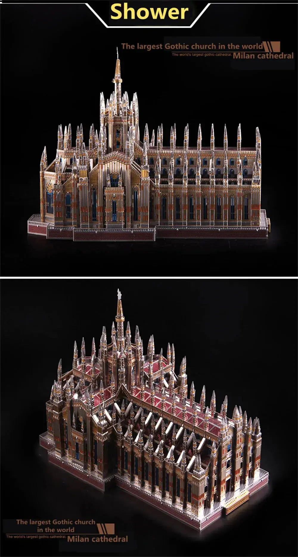 Milan Cathedral Building Metal Model Kit - Model to assemble