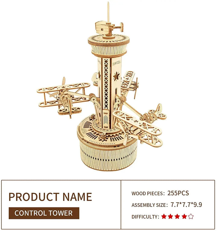 Starry Night Rotatable Assembly Music Box Educational - Model to assemble