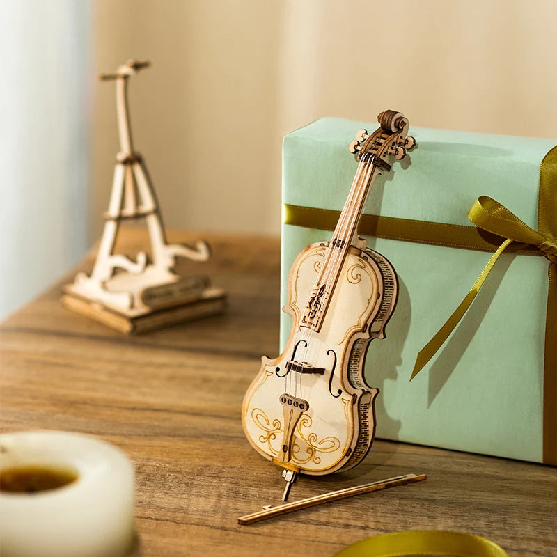 Musical Instruments : Saxophone, Drum, Accordion, Cello - Model to assemble