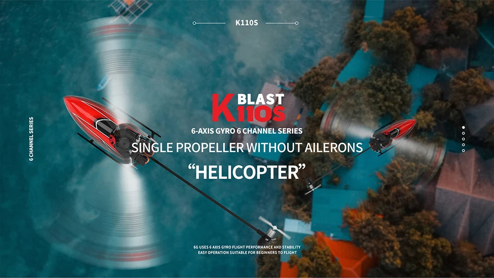 Wltoys XK K110S 6CH 3D 6G System Remote Control Toy Brushless Motor 2.4G RC Helicopter BNF/RTF Compatible With FUTABA S-FHSS Model to assemble