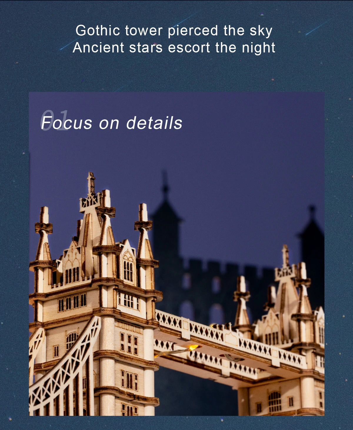 Tower Bridge & Big Ben with light