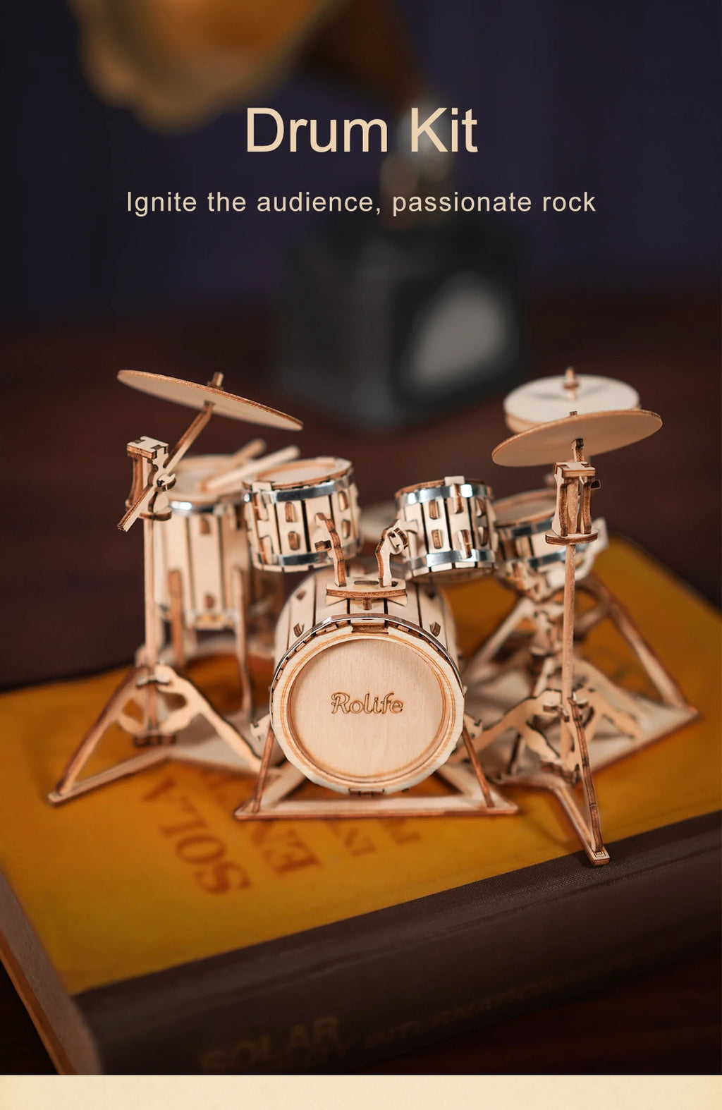 Musical Instruments : Saxophone, Drum, Accordion, Cello - Model to assemble