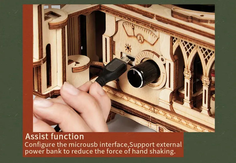 Classic Gramophone Wooden Musical Model Kits - Model to assemble