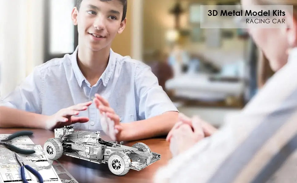 F1 Racing Car 3D Metal Model Kit
