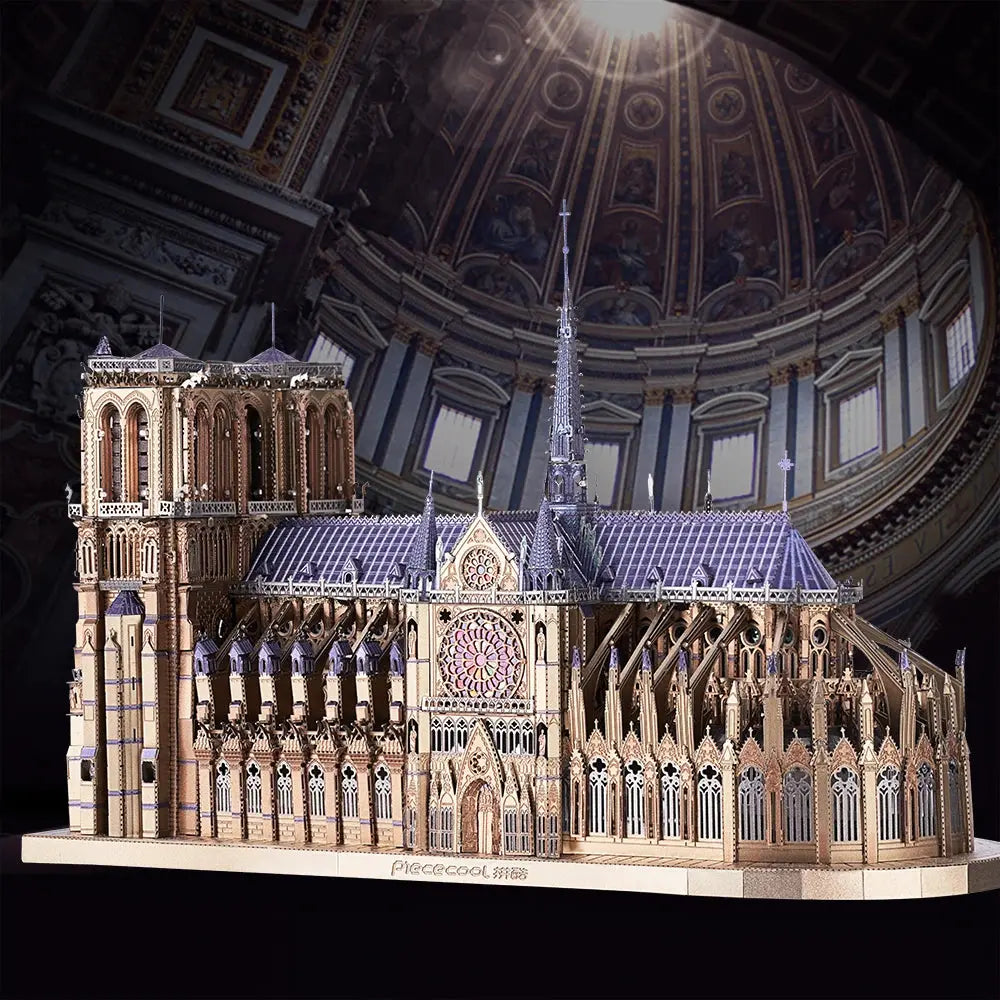 Notre Dame Cathedral Paris Metal Model to assemble