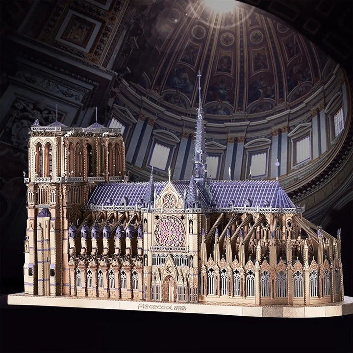 Notre Dame Cathedral Paris Metal Model to assemble