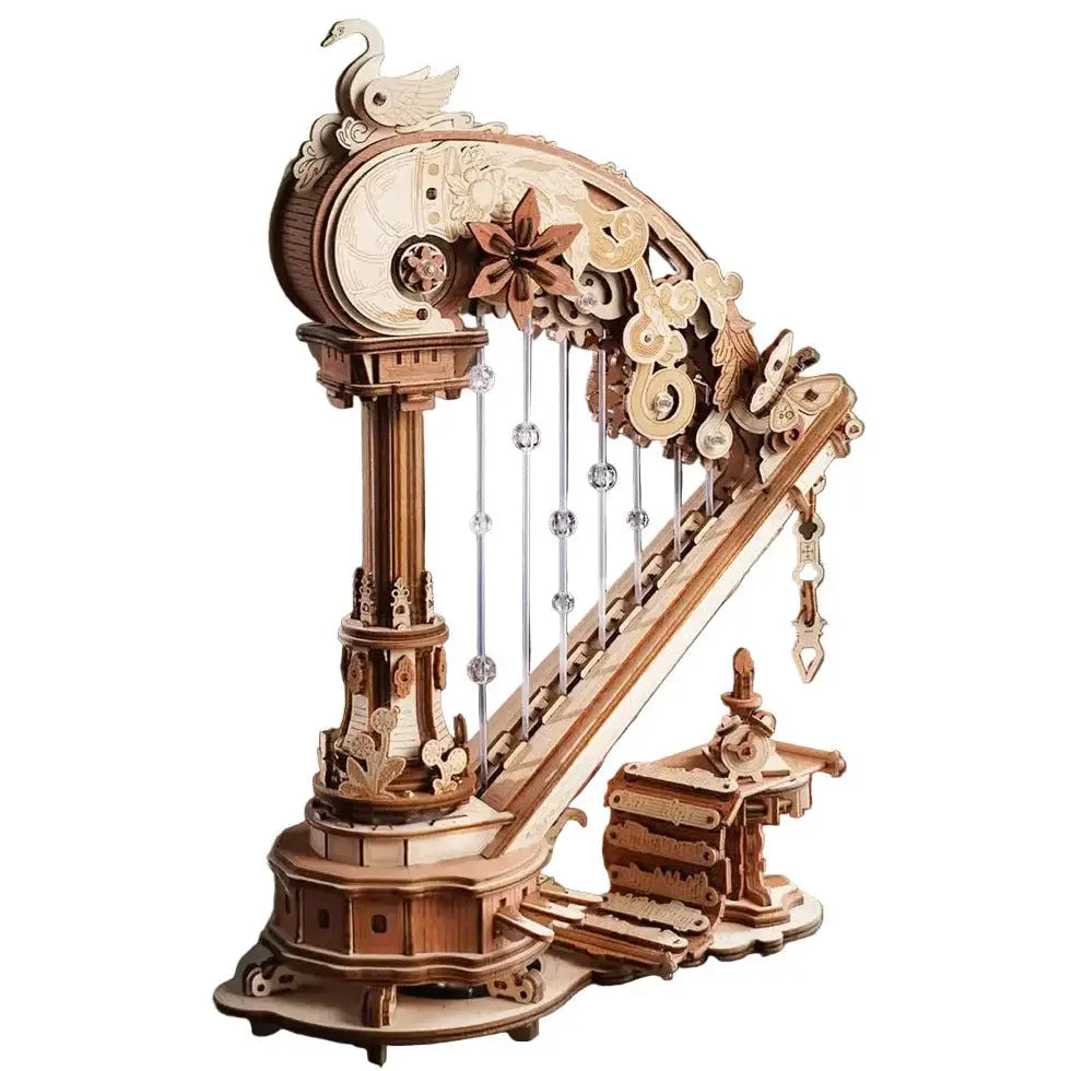 Stringed Harp Music Box