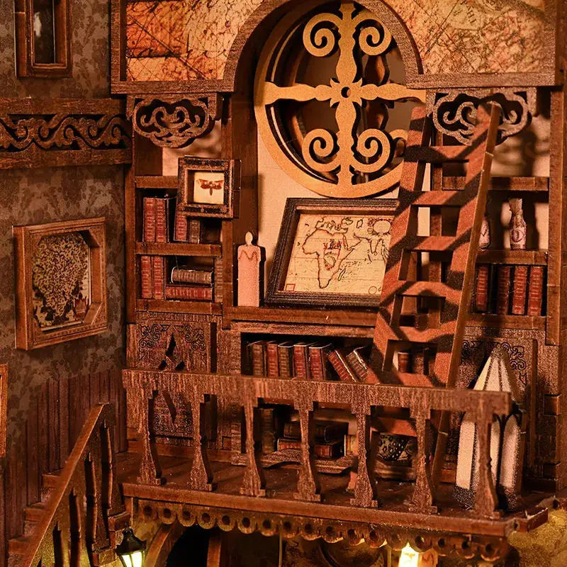 Scholar's Dream DIY Book Nook Kit with LED Light Model to assemble