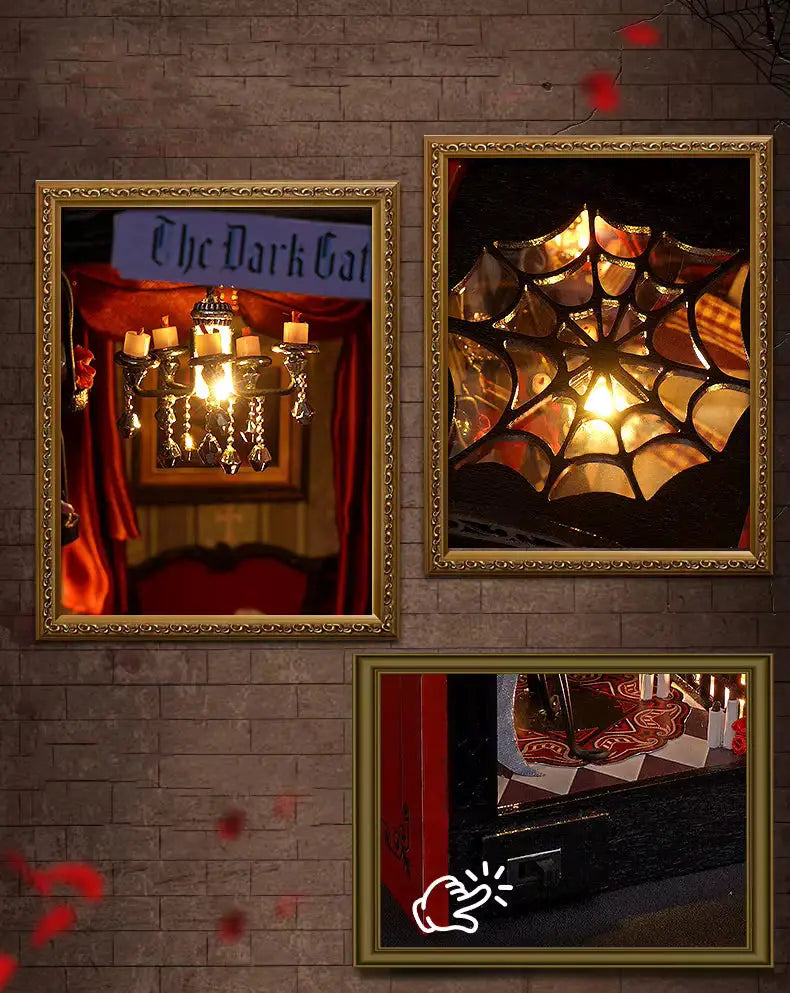The Dark Gate DIY Book Nook Kit Model to assemble