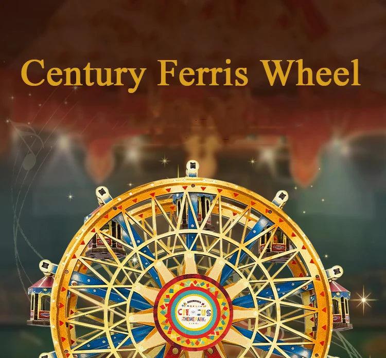 Century Ferris Wheel Music Box Doll Houses - Model to assemble