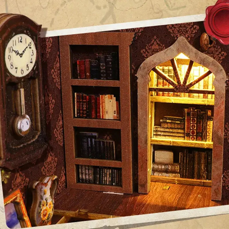 DIY bookend Kits With LED Light - Model to assemble
